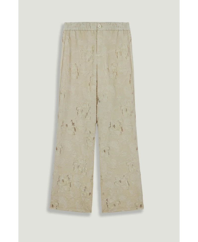 Nocturne Women's Jacquard Wide-Leg Trousers