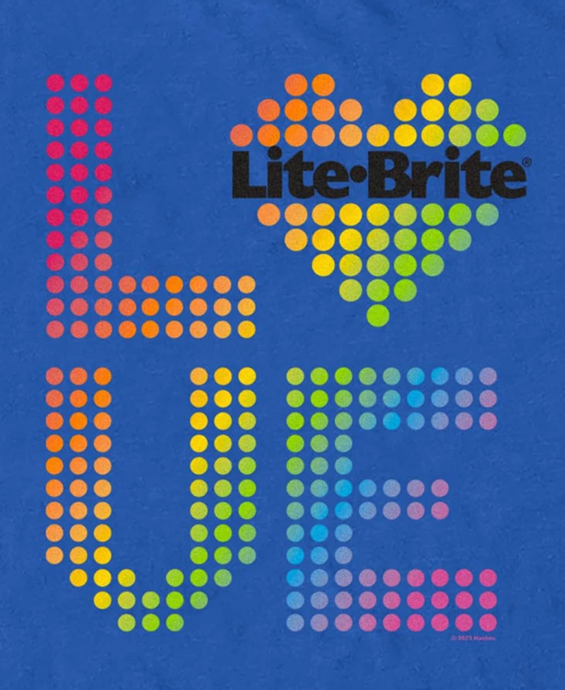 Design By Humans Men's Love Lite Brite Short-Sleeve T-Shirt