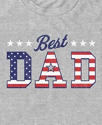 Fifth Sun Men's Best Dad American Flag Short-Sleeve T-Shirt