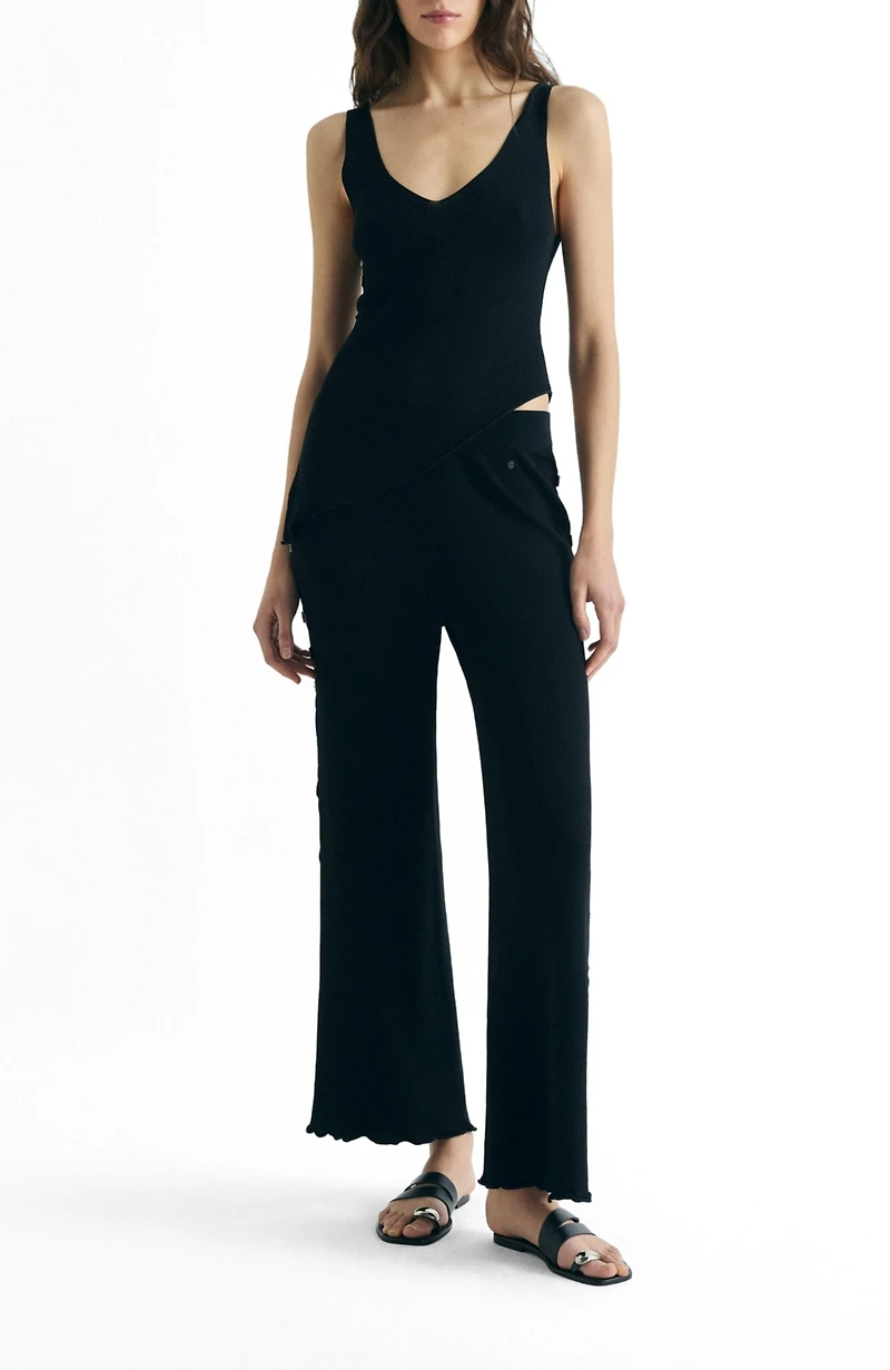 Scalpers Women's Buttons Knit Pant