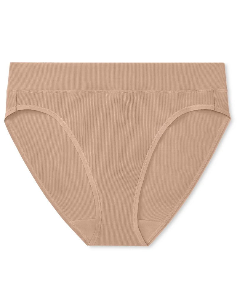 Warner's Women's No Pinching Problem Dig-Free High-Waist Ribbed Hi-Cut Panty, WRW253HC11