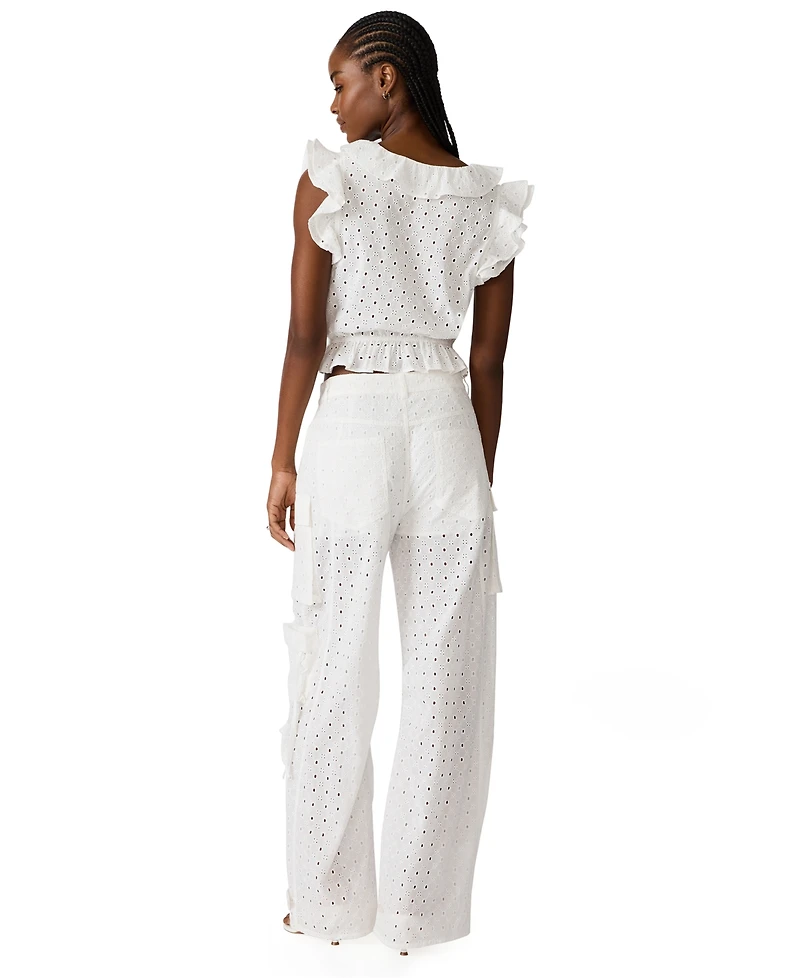 Steve Madden Women's Wide-Leg Barrel Pants