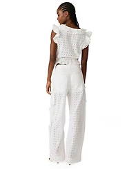 Steve Madden Women's Wide-Leg Barrel Pants