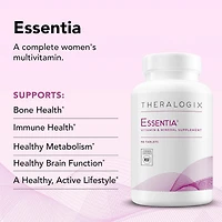 Theralogix Essentia Multivitamin for Women -90-Day Supply - Supports Immune & Bone Health - Includes Vitamin C, Vitamin D, Zinc & More