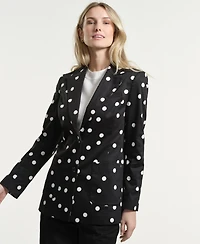Isaac Mizrahi Women's Lapel Collar Blazer