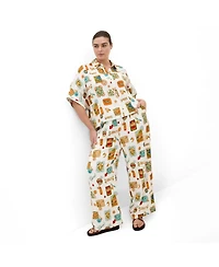 City Chic Women's Amore Print Shirt