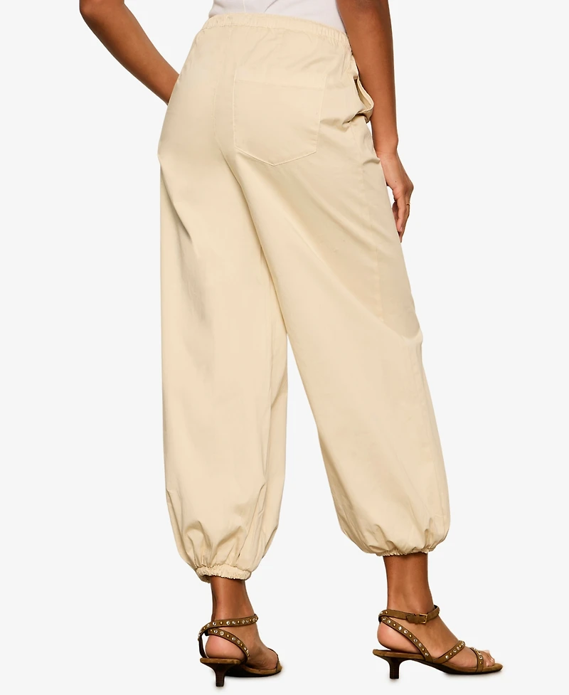 Sanctuary Women's Cropped Balloon Leg Pull-On Pants