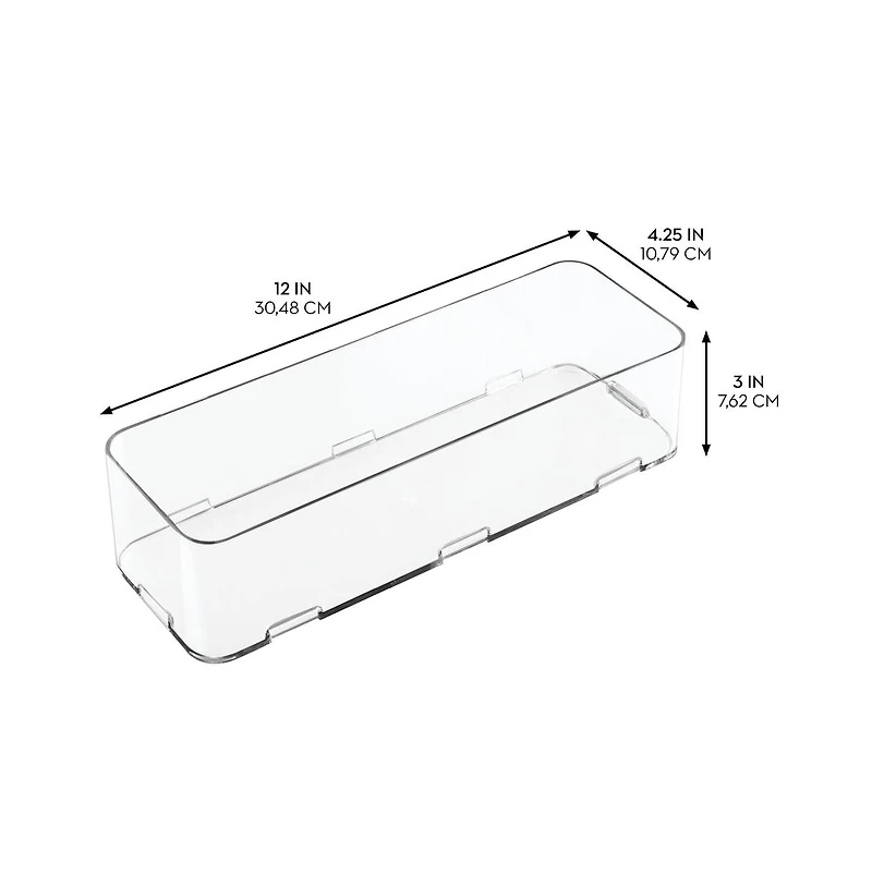 iDesign Interlocking Plastic Drawer Organizer