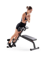 Sunny Health and Fitness Adjustable Roman Chair and Hyperextension Bench