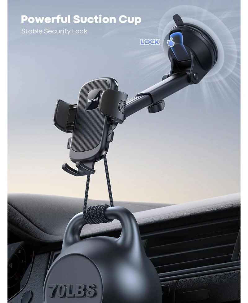 Lamicall Car Phone Mount,360degree(s) Rotation Phone Holders