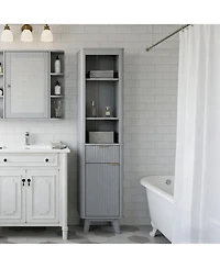 Phying Bathroom Storage Cabinet with Adjustable Shelves One Drawer and Door Multifunctional for Bathroom Living Room Entryway Kitchen