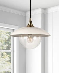 Hudson & Canal Alvia 14.5" Wide Metal Pendant