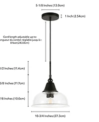 Hudson & Canal Magnolia 10" Wide Metal Pendant