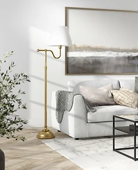 Hudson & Canal Wellesley 63" Metal Tall Floor Lamp