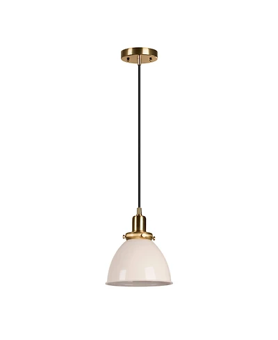 Hudson & Canal Madison 8" Wide Metal Pendant