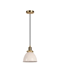 Hudson & Canal Madison 8" Wide Metal Pendant