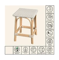 Butler Specialty Riviera Rattan Square 24"H Counter Stool