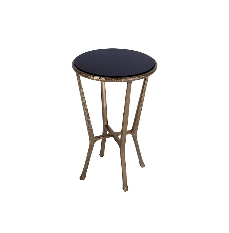 Butler Specialty Ivy 15.5 in. W Round Metal and Granite Side Table