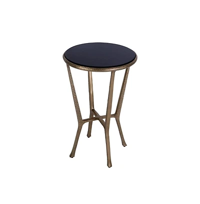 Butler Specialty Ivy 15.5 in. W Round Metal and Granite Side Table