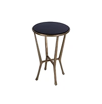 Butler Specialty Ivy 15.5 in. W Round Metal and Granite Side Table