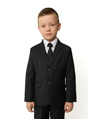 Peanut Butter Collection Toddler Boys 007 Slim Fit 5-Piece Shirt, Tie, Jacket, Vest and Pants Suit Set