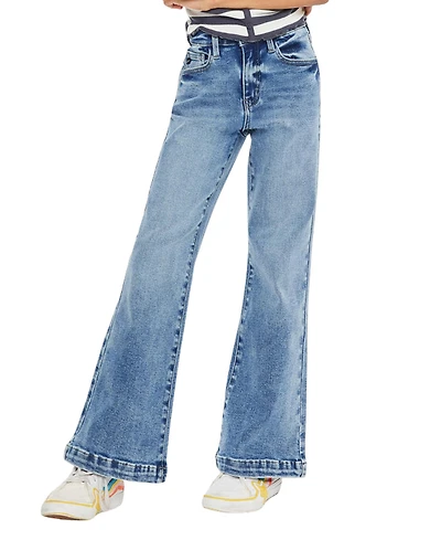 KanCan Big Girls Glen High Rise Wide Flare Jeans