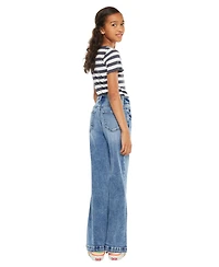 KanCan Big Girls Glen High Rise Wide Flare Jeans