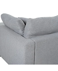 Streamdale Furniture Large U-Shaped Modular Chenille Sectional Sofa with 2 Ottomans