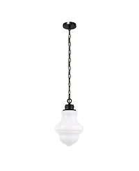 Hudson & Canal Annie 9" Wide Metal Pendant