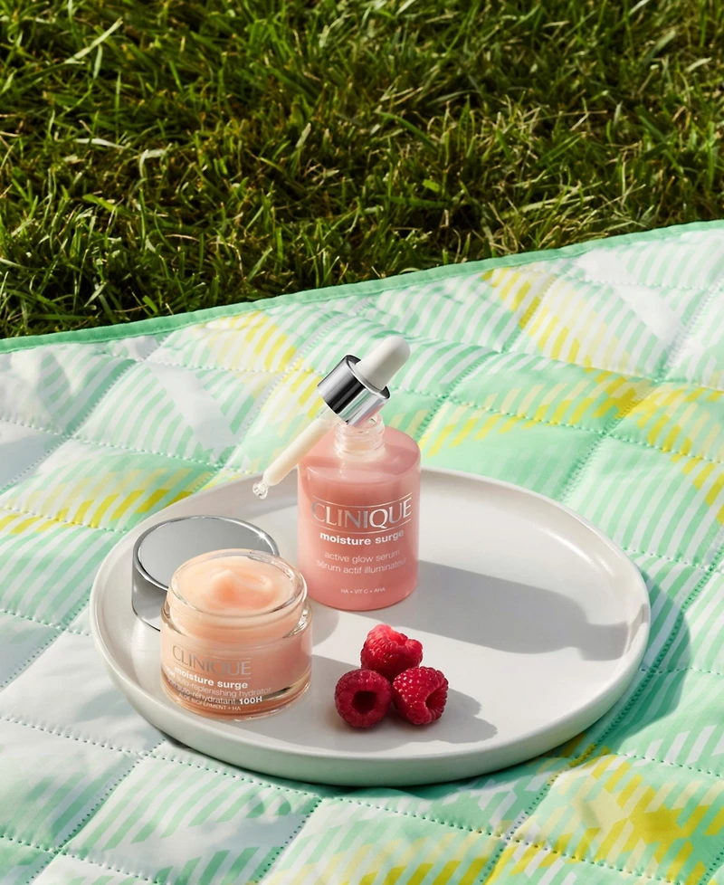 Free limited-edition picnic blanket with any $55 Clinique purchase.