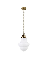 Hudson & Canal Annie 9" Wide Metal Pendant