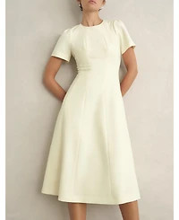 Hobbs London Women's Eliana Fit Flare Midi Dress