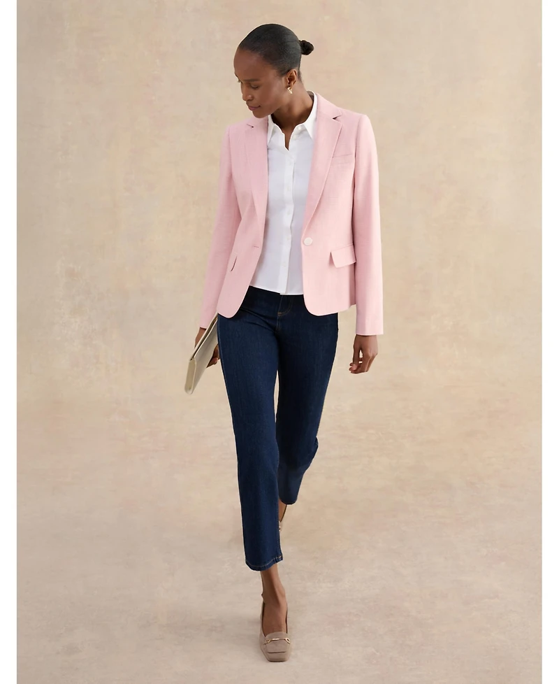 Hobbs London Women's Blake Single-Button Tailored Blazer