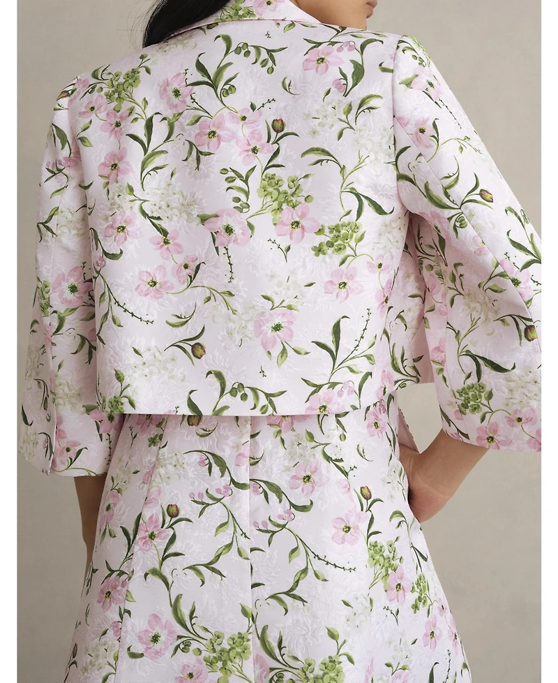 Hobbs London Women's Lana Cropped Floral Jacket