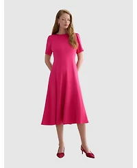 Hobbs London Women's Camille Satin Midi Dress