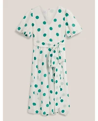 Hobbs London Women's Barrington Polka Dot Midi Dress