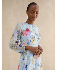 Hobbs London Women's Constance Floral Midi Dress