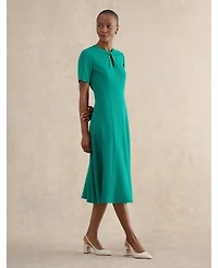 Hobbs London Women's Ariela Twist Detail Midi Dress