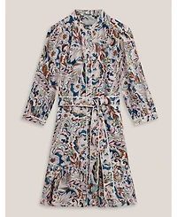 Hobbs London Women's Hope 3/4 Sleeve Tie Waist Mini Dress