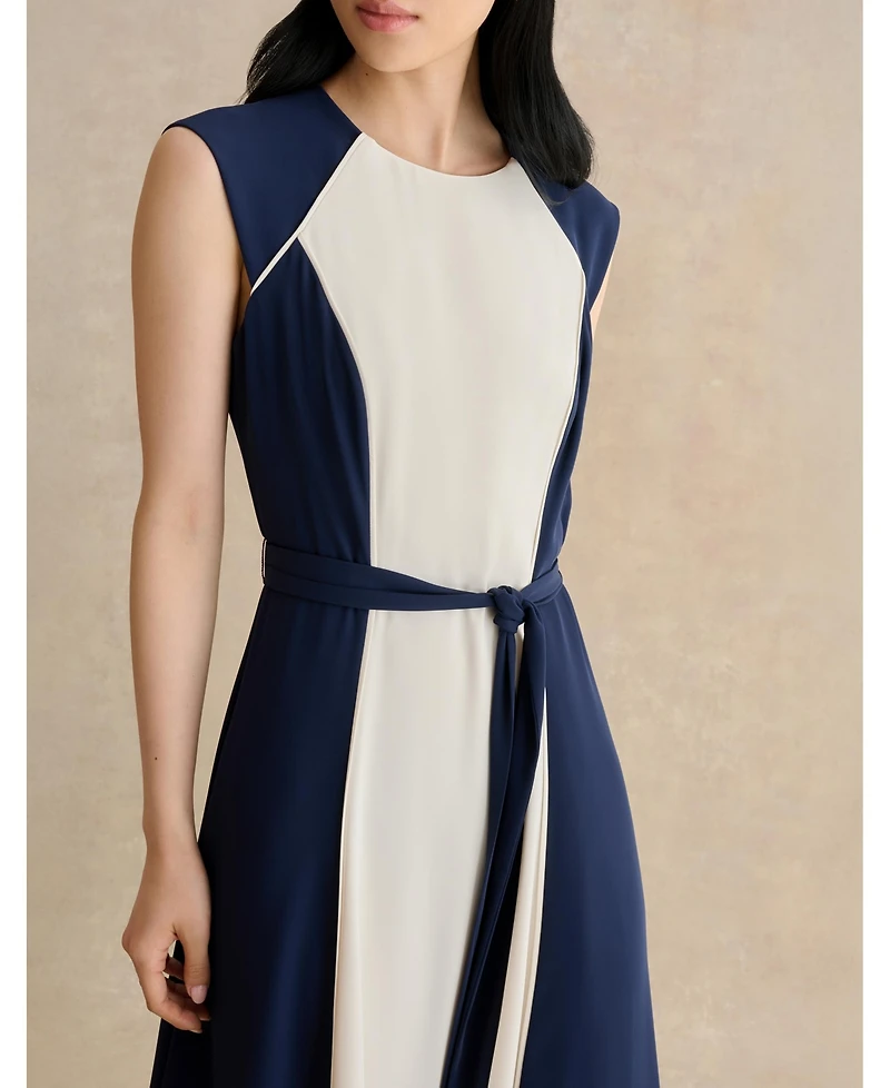Hobbs London Women's Andrea Colour Block Midi Dress
