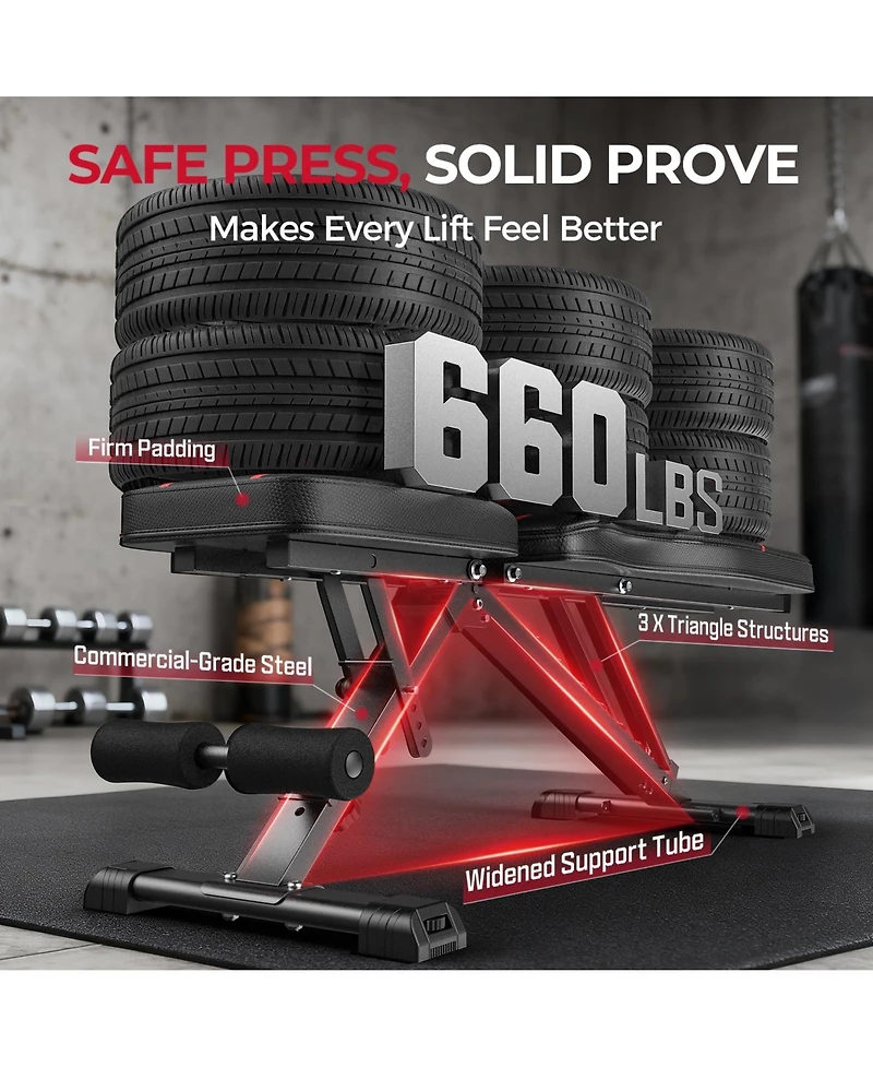 Fed Fitness WB2 Weight Bench, Utility Adjustable Weight Bench for Full Body Workout- Multi-Purpose Foldable Incline Bench