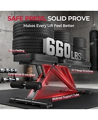 Fed Fitness WB2 Weight Bench, Utility Adjustable Weight Bench for Full Body Workout- Multi-Purpose Foldable Incline Bench