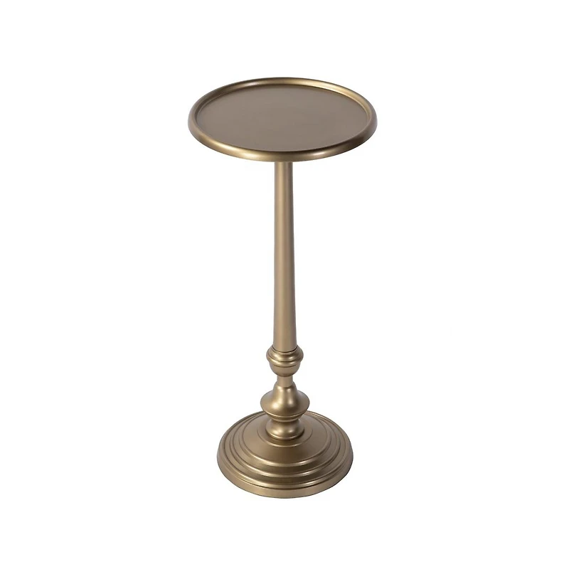 Butler Specialty Astoria 10 in. W Round Metal Pedestal Base End Table