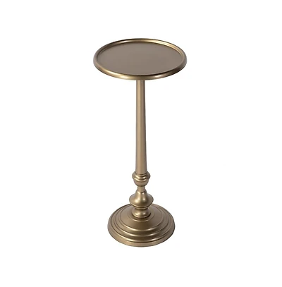 Butler Specialty Astoria 10 in. W Round Metal Pedestal Base End Table