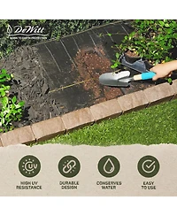 DeWitt Sunbelt 6 Foot Woven Weed Barrier Landscape Fabric Ground Cover, 200 Feet