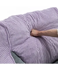 Streamdale Furniture Giant Corduroy Bean Bag Chair with Armrests - Large Adult Sofa