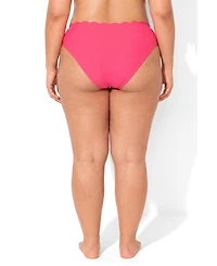 Swimsuits for All Women's Scallop Trim Swim Brief