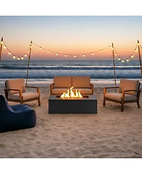 Streamdale Furniture 41.9 inch Propane Fire Pit Set with Tank Cover Table and Accessories