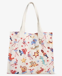 Macy's 100th Thanksgiving Day Parade 2026 Character-Print Canvas Tote Bag, Macy's Exclusive