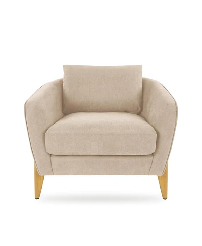 Streamdale Furniture Modern Upholstered Accent Chair with Back Pillow